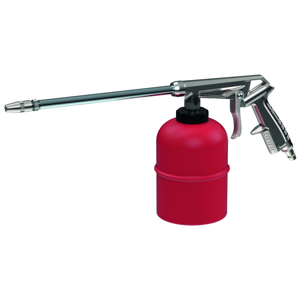 Spray gun, straight spray pipe, plastic, incl. plastic cup 1.0 l