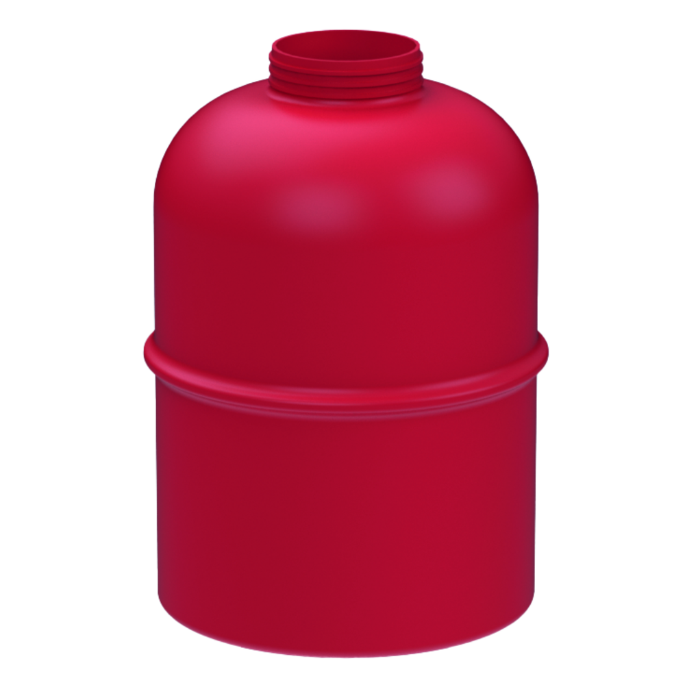 Plastic cup, contents 1.0 litre, matt red