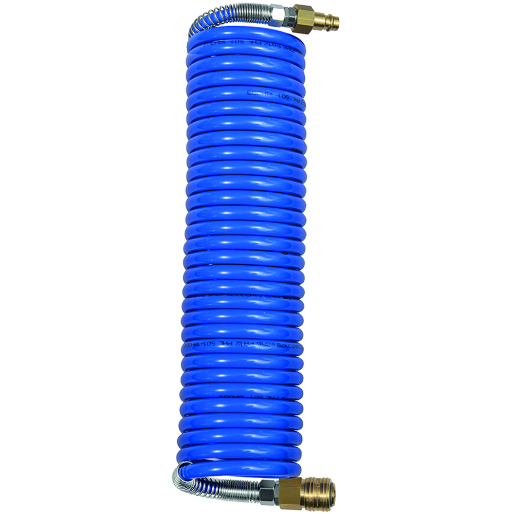 Spiral hose coupling set, standard coupling, PA, hose ø 8x6, length 5.0 m