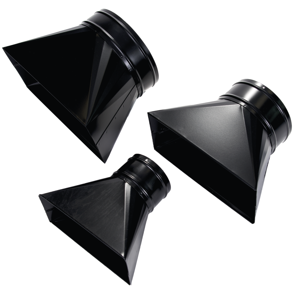 Fish-mouth nozzle 100mm, 210 x 95mm