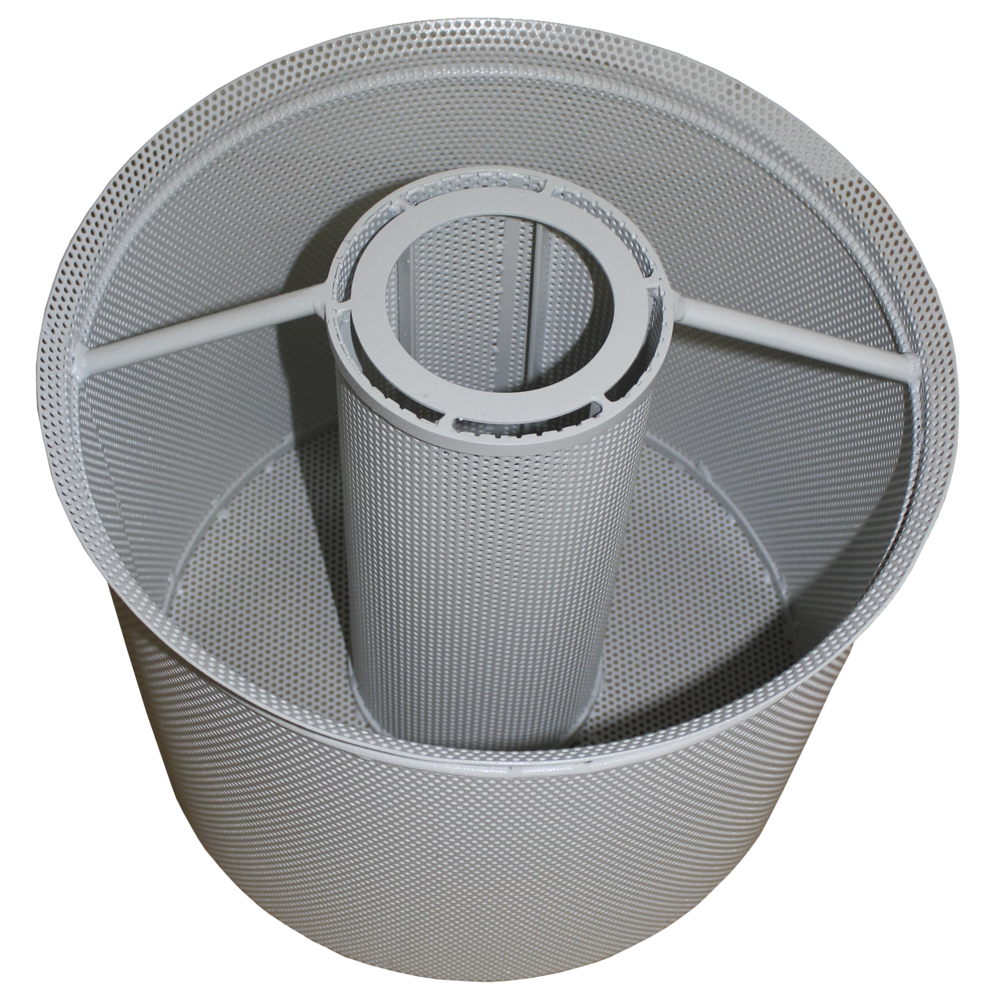 Chip basket 30-litre, Ø 3mm mesh and float guide