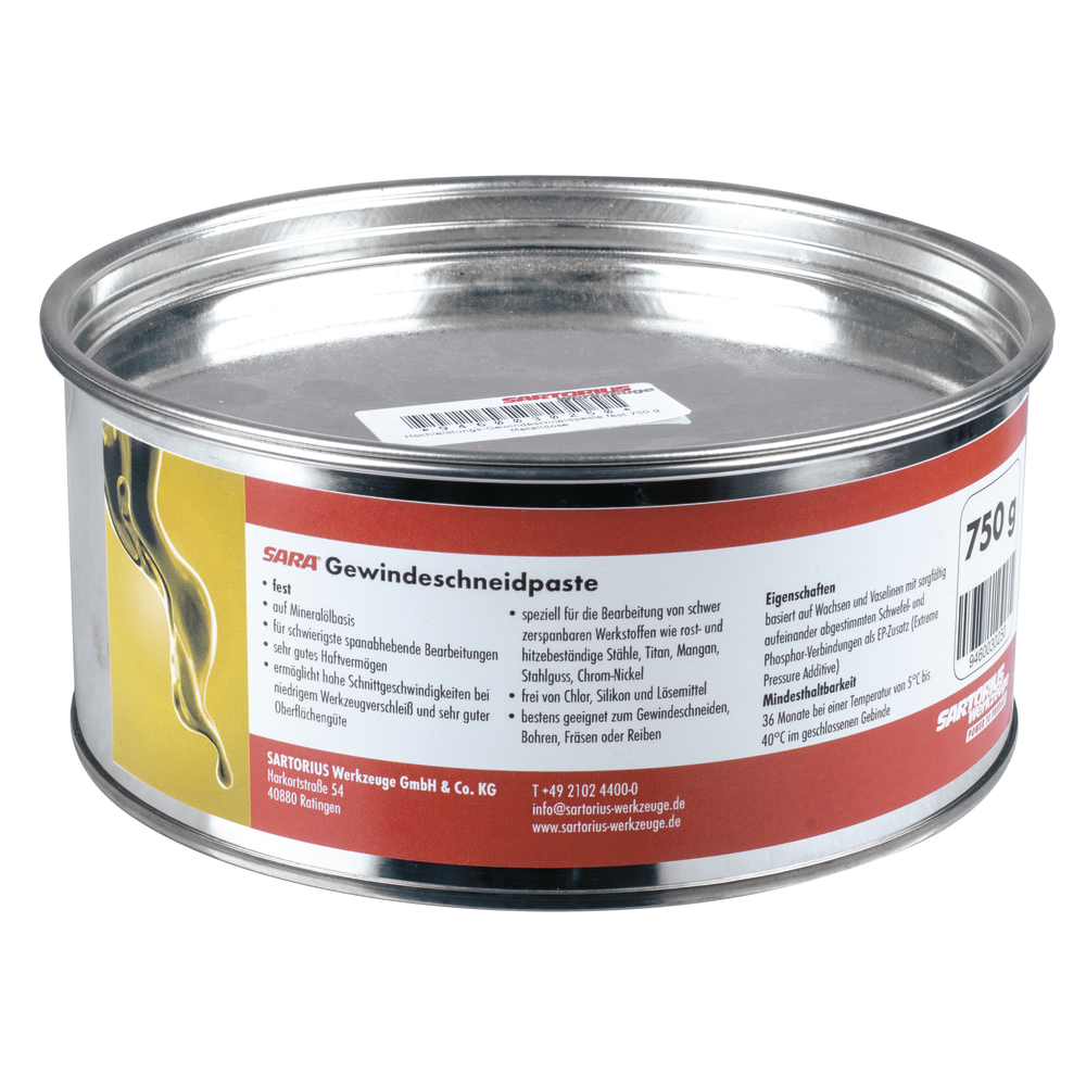 High-performance thread cutting paste, firm, 120g metal tin
