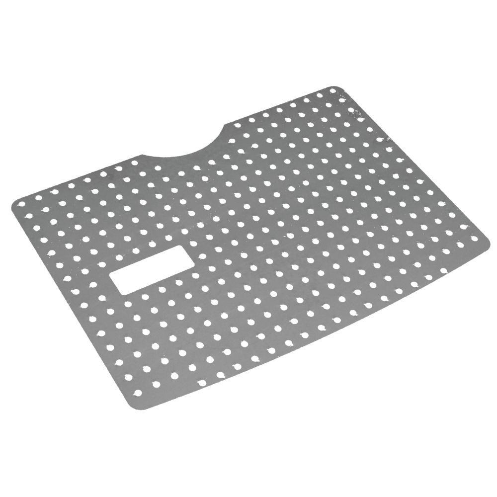 Protective base made from stainless steel perforated sheet