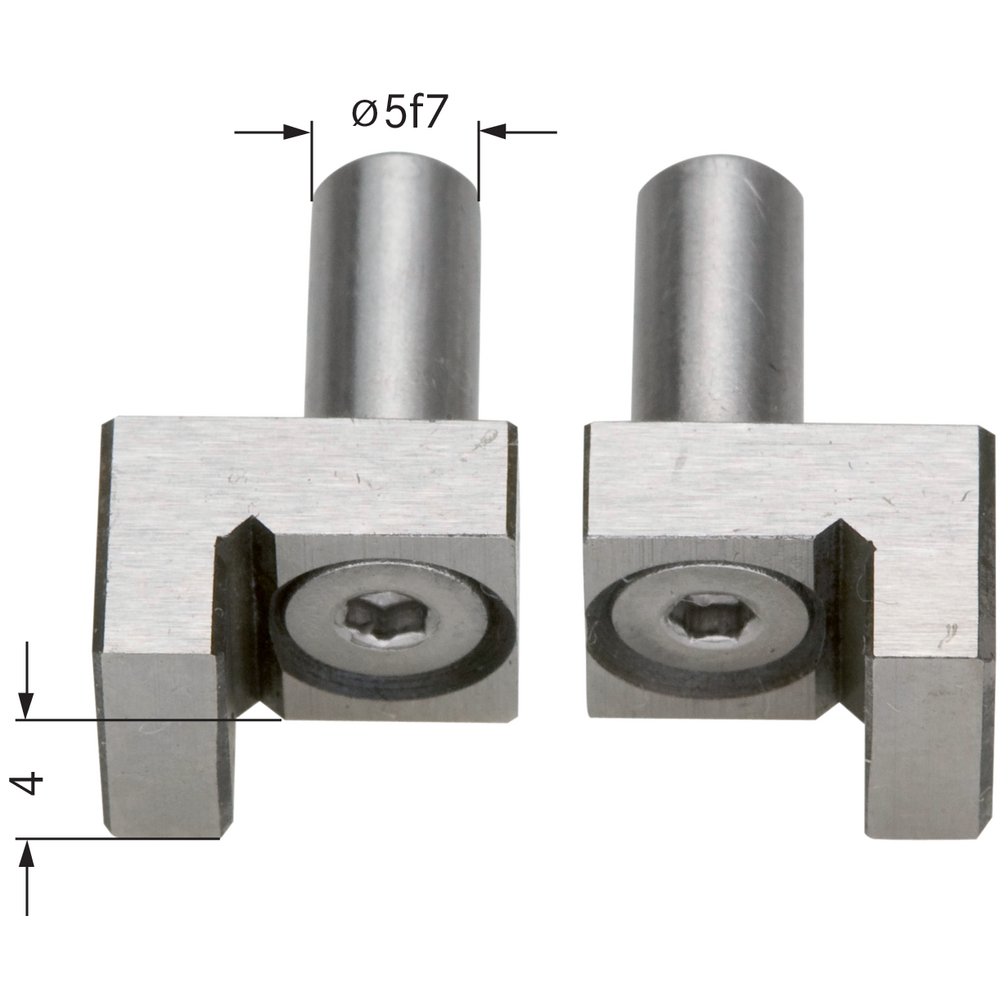 Measuring probe, for short shoulders, external, for univ. meas. inst. UNICHECK