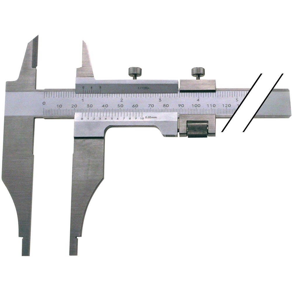 Werkstattmessschieber 1000 mm mit Feineinstellung mit Messerspitzen