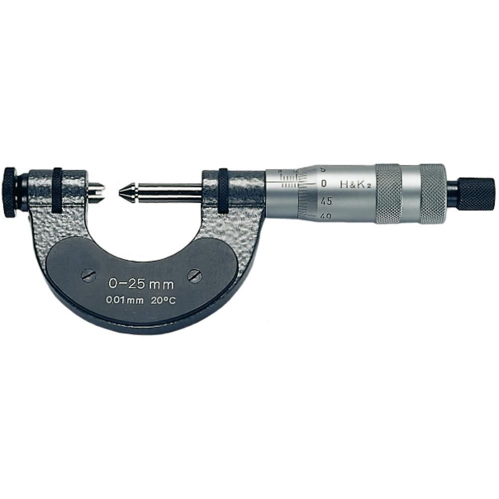 Bügelmessschraube 100-125mm (0,01mm), für Gewindemesseinsätze