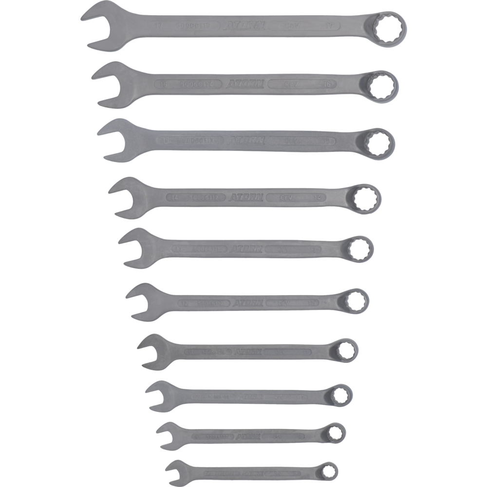 Combination spanner set DIN3113B, 10-pieces, 8-17mm