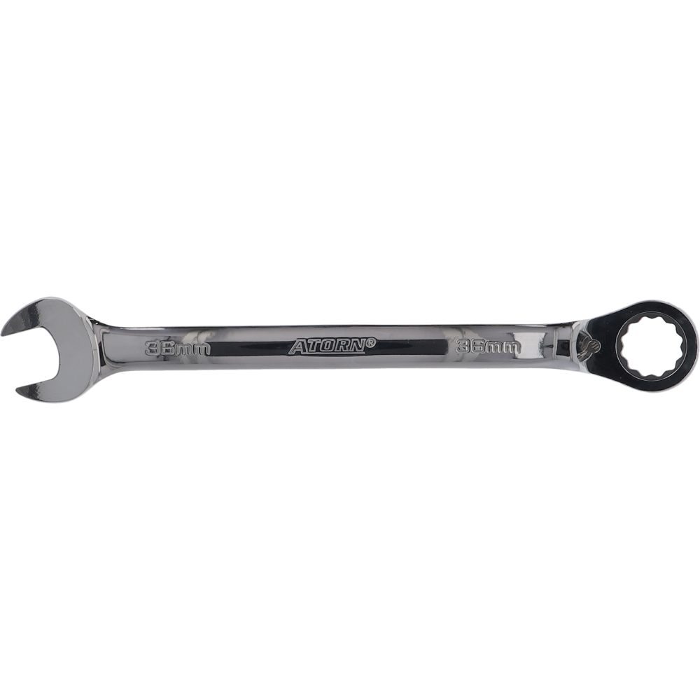 Ratcheting combination spanner 36 mm 15° reversible