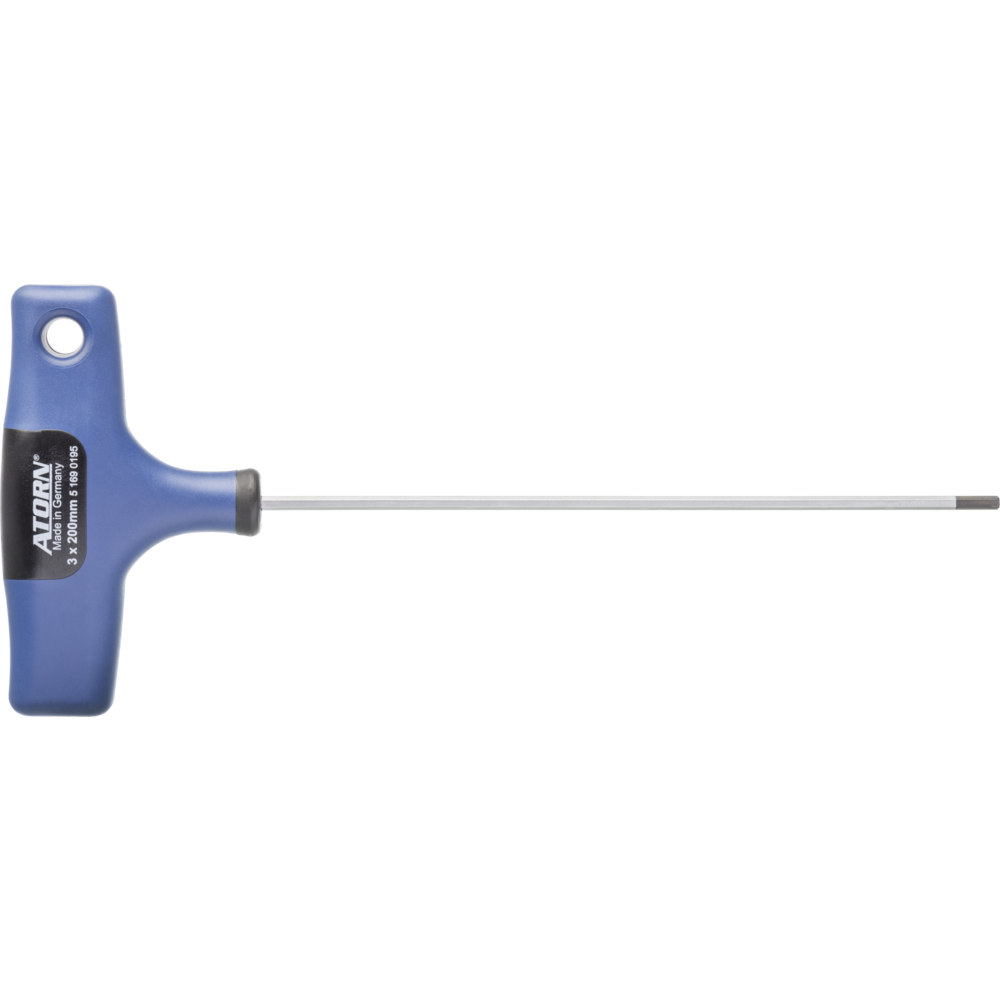 Hex key T-handle AF 3x200