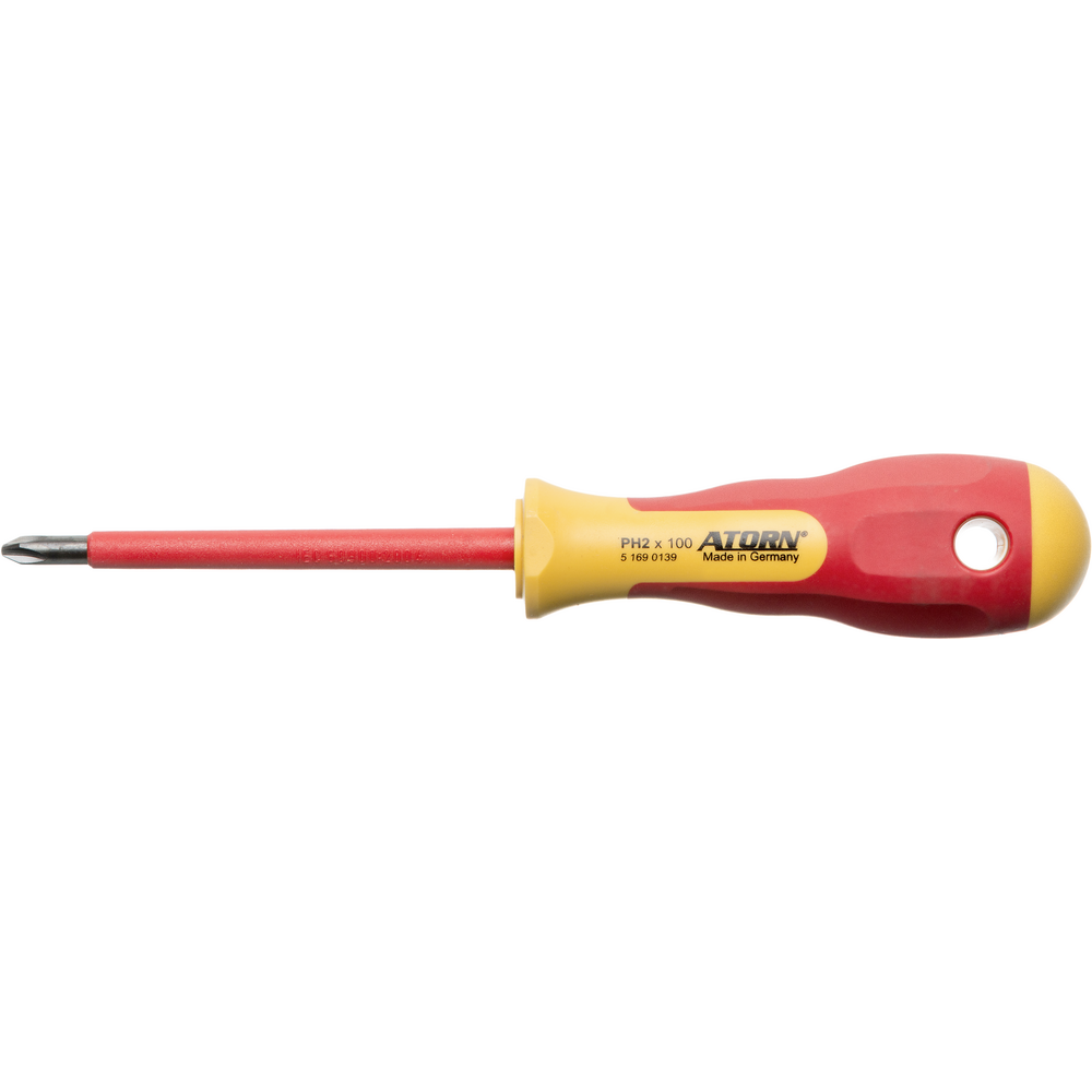 VDE screwdriver DIN7438 PH2 L=100mm