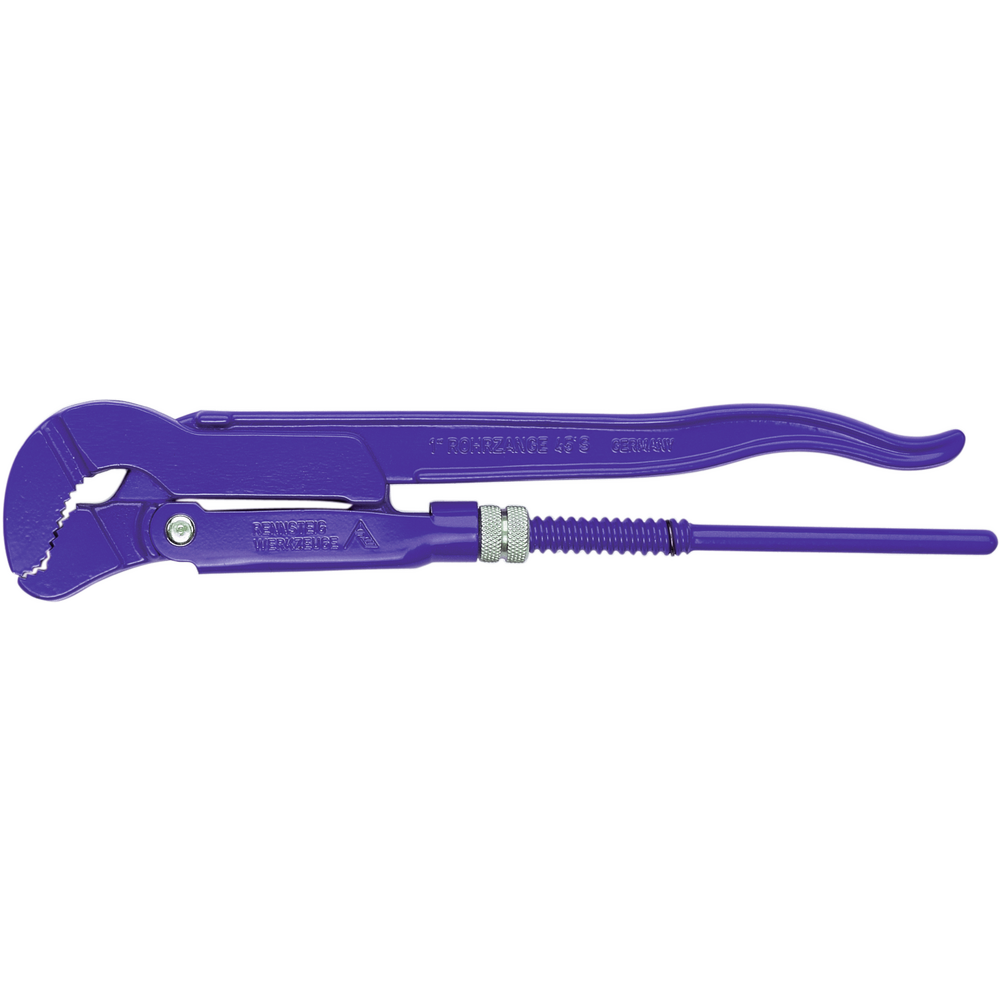Corner pipe wrench DIN5234C 2" with S-jaw head, length 530mm