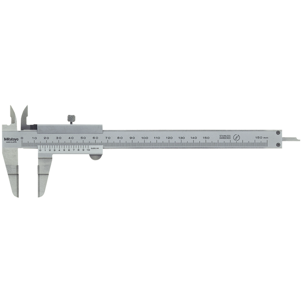 Wellennutenmessschieber 150mm (0,05mm) mit HM-Messflächen