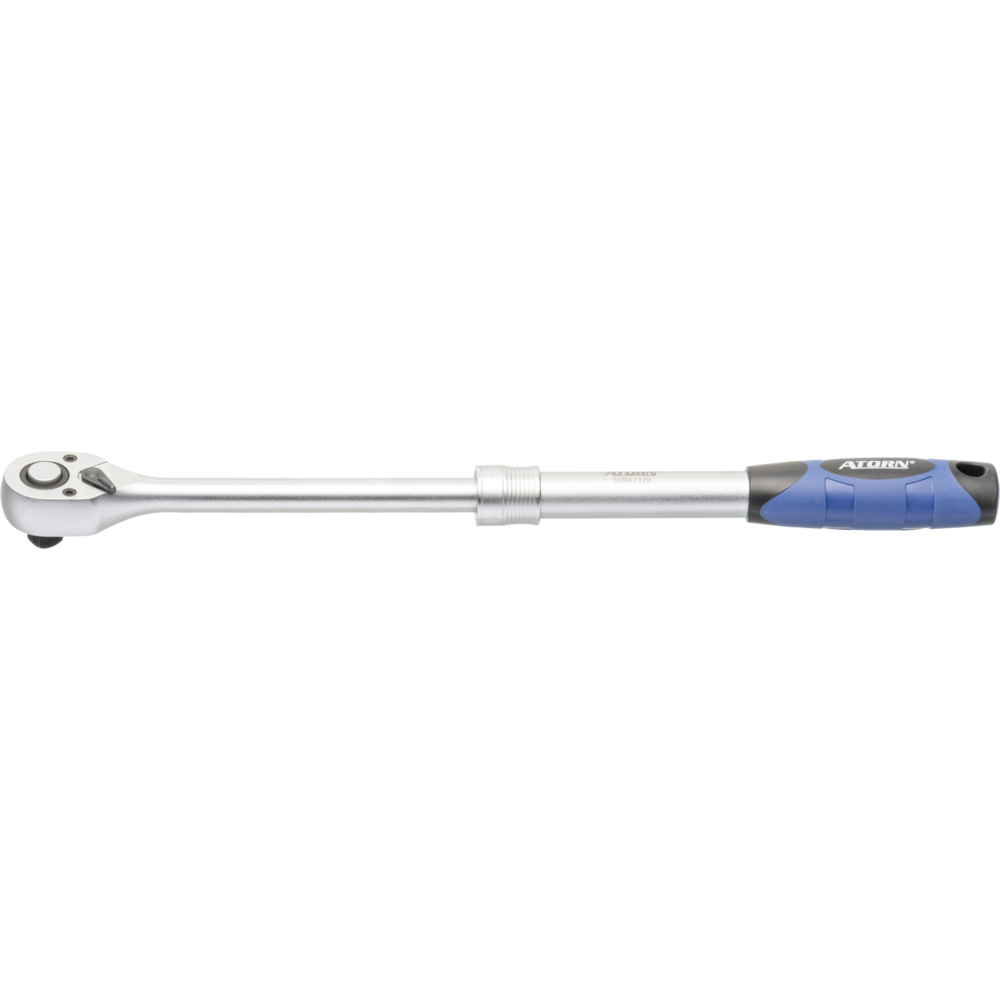 Telescopic reversible ratchet 1/2”, extendable from 305 to 445 mm