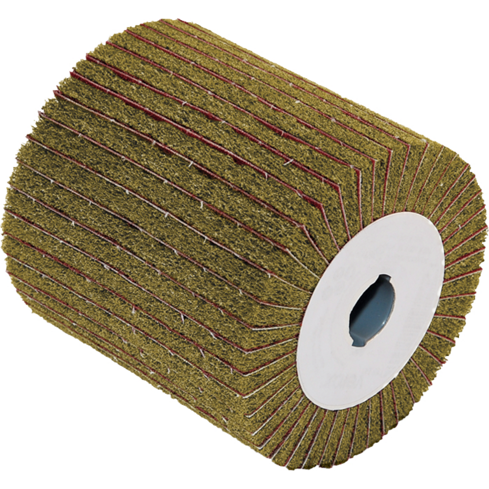 Lamellenwalze Schleifvlies/-leinen Color, 115x100x19mm, K120, gelb