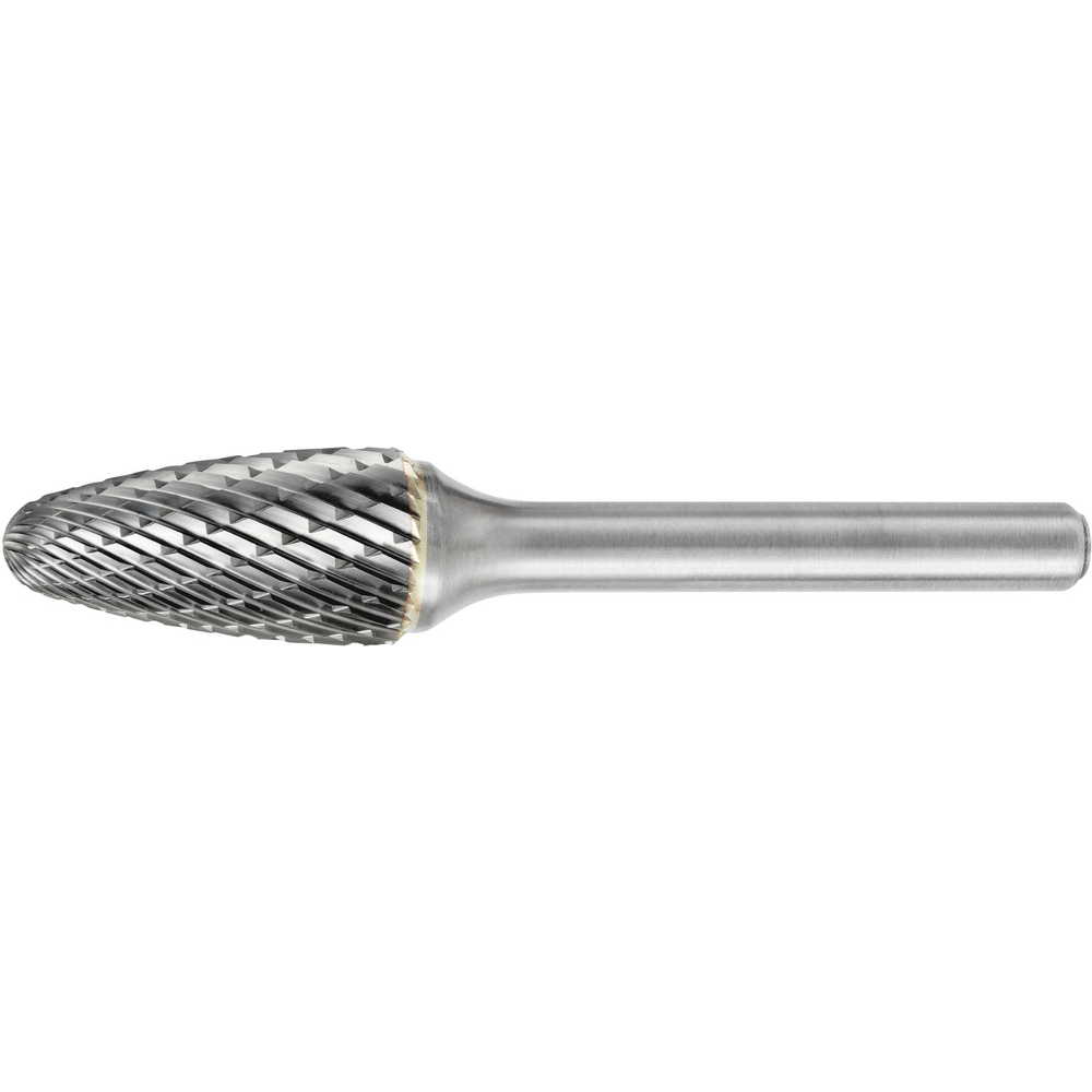Small carbide rotary cutter type RBF 3x12mm toothing 6 (1), shank 3mm, L=75mm