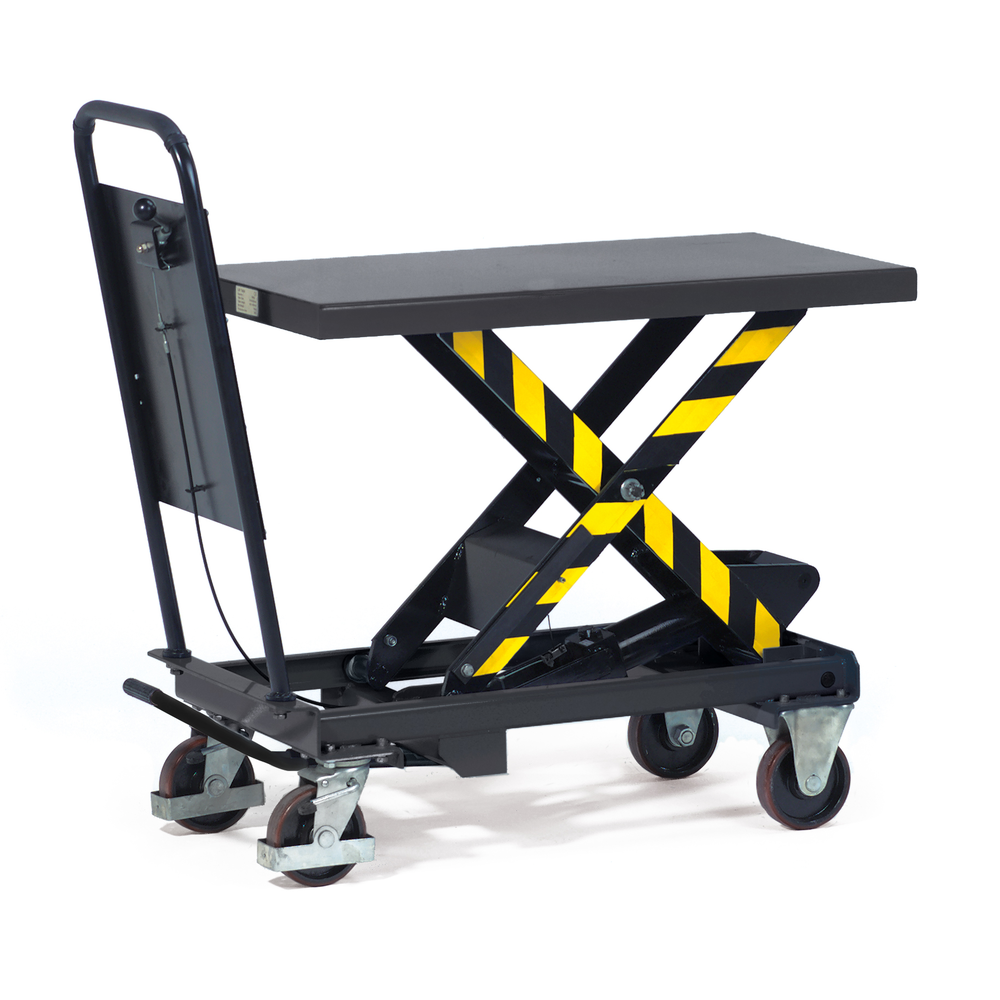 Lift. platf. trolley 500kg, 6833 t range 435-1.000mm, load platf. 1.010x520mm