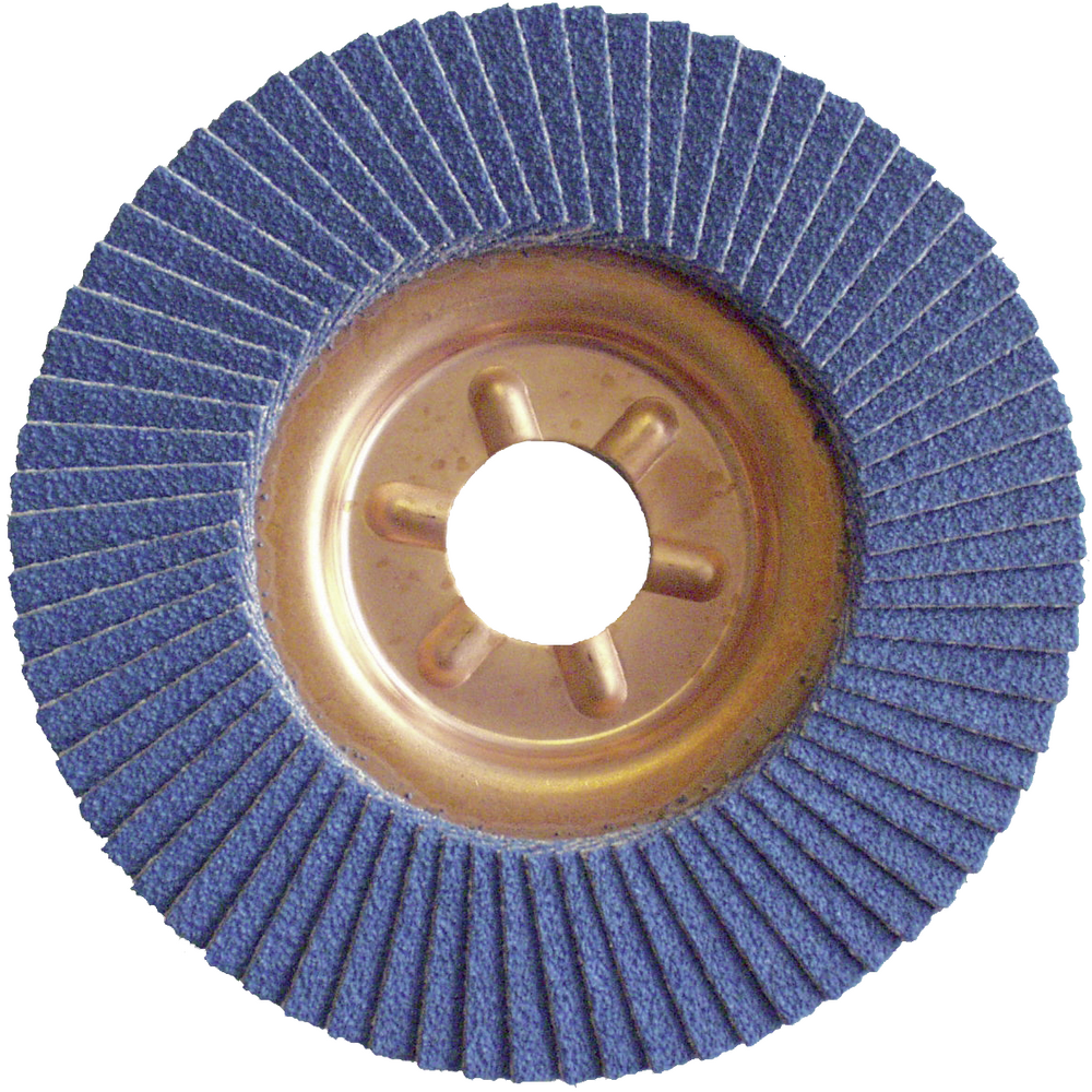 Flap disc 115x22,23mm K60 bossed (metal holder) zirconium corundum