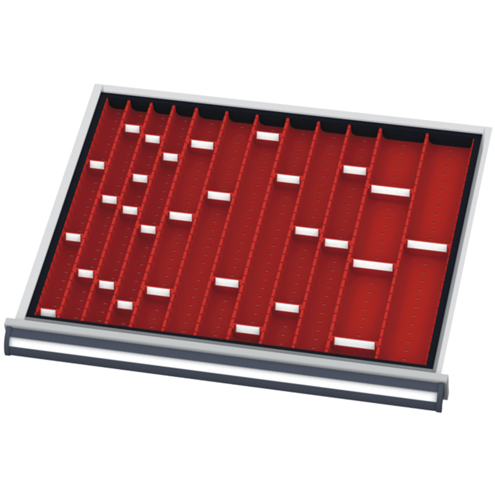 Schubladeneinteilung BLH 50mm Muldenplatten Typ 1, für Schubladen 600x450mm