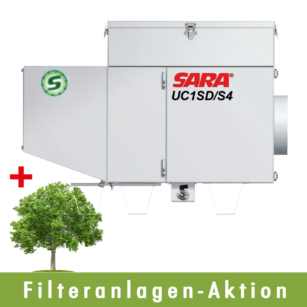 Emulsion mist separator UCS-Mini/S4 (left-hand) with regulator