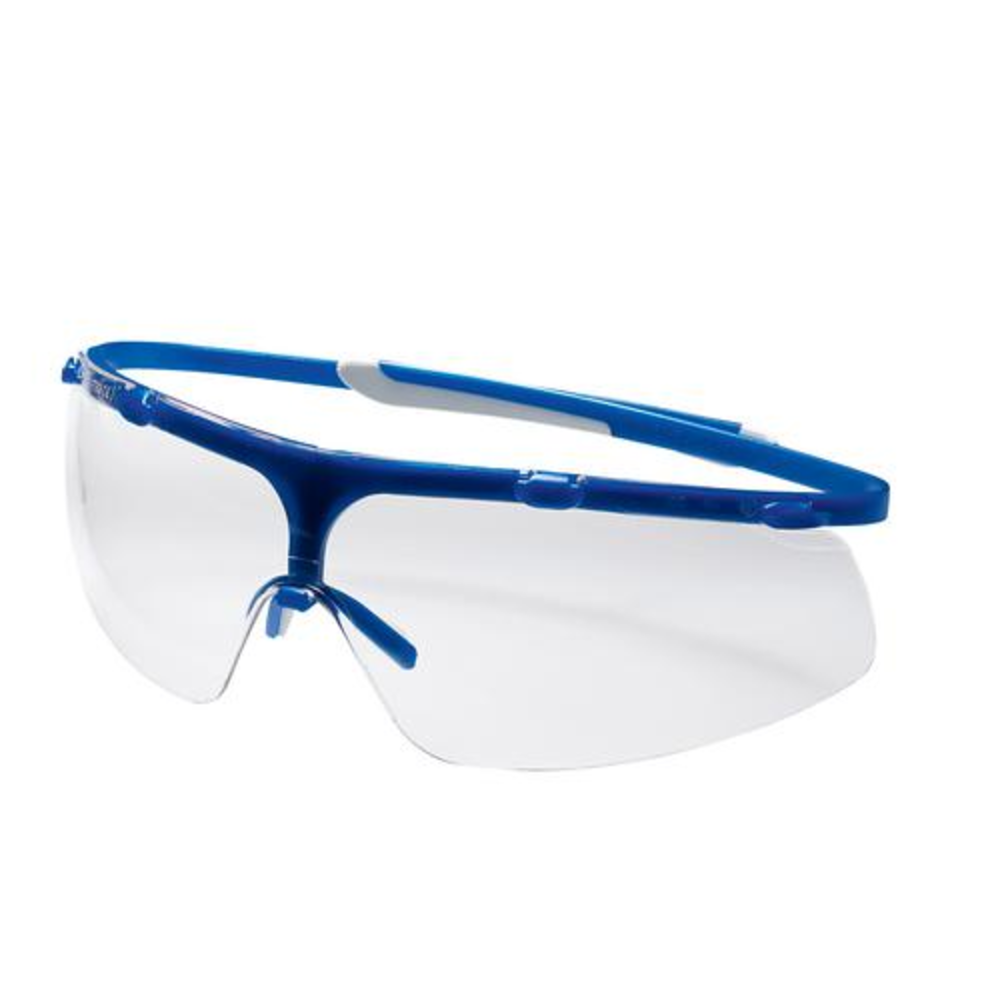 Safety goggles "super g", royal blue, non-coloured