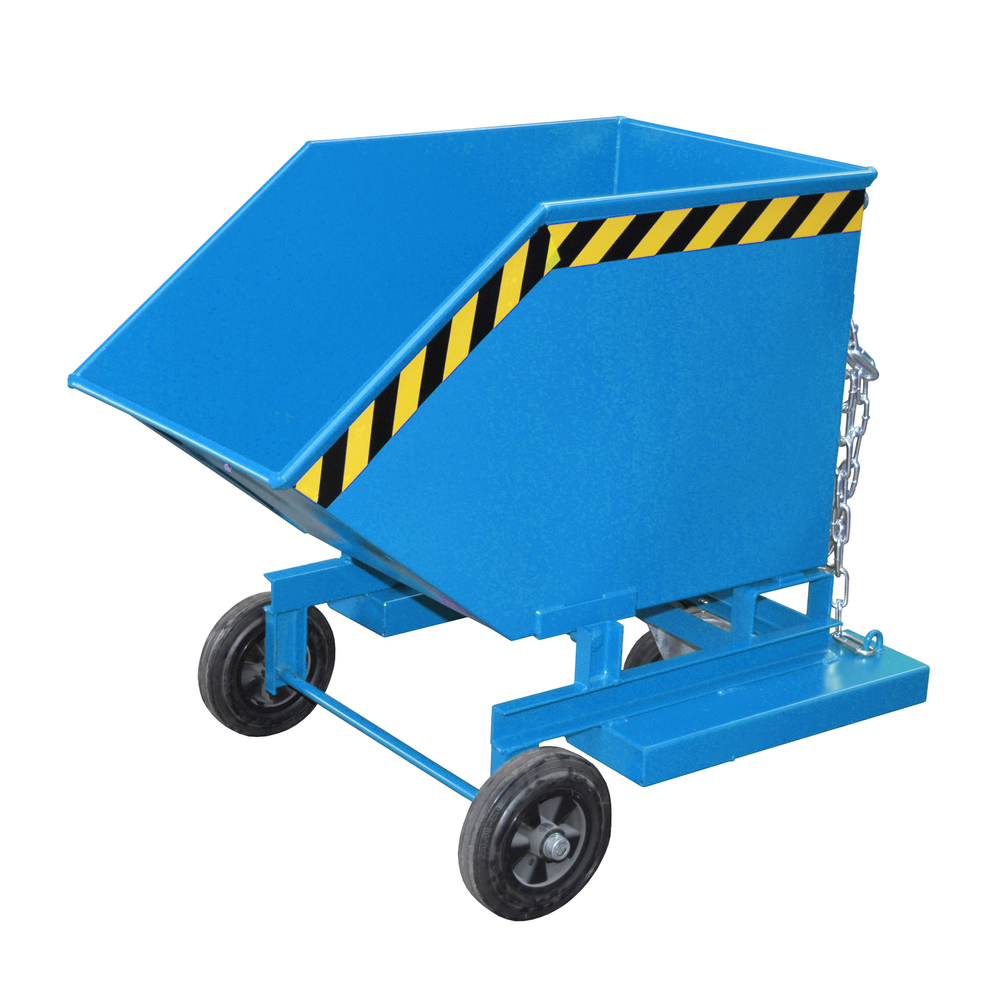 Steel sheet box cart 250 litres RAL5012