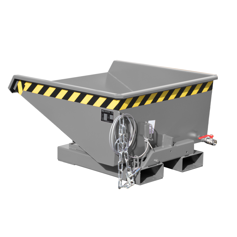 Mini chip container 225 litres, 750 kg, RAL 7005 | SARATOOLS