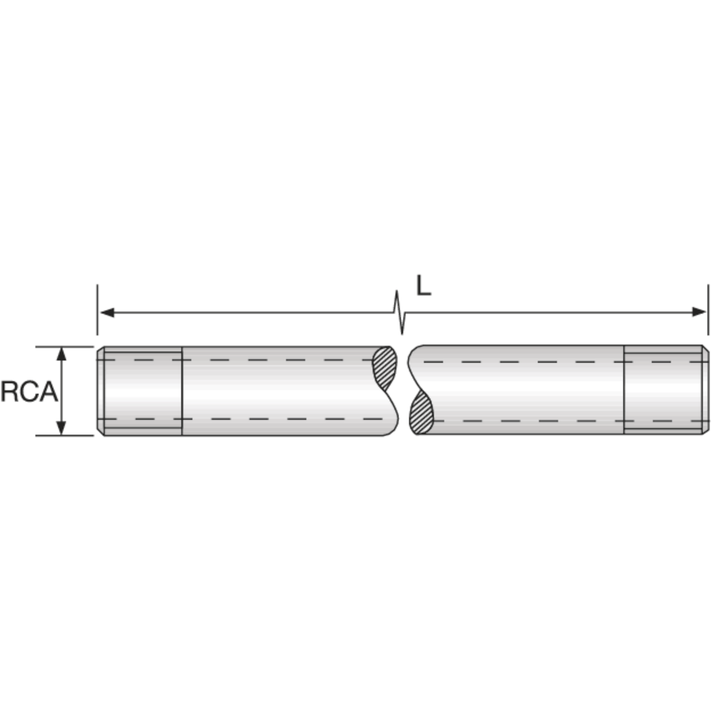 Coolant pipe extension 302T-2SRM 1/8'' x 150 mm