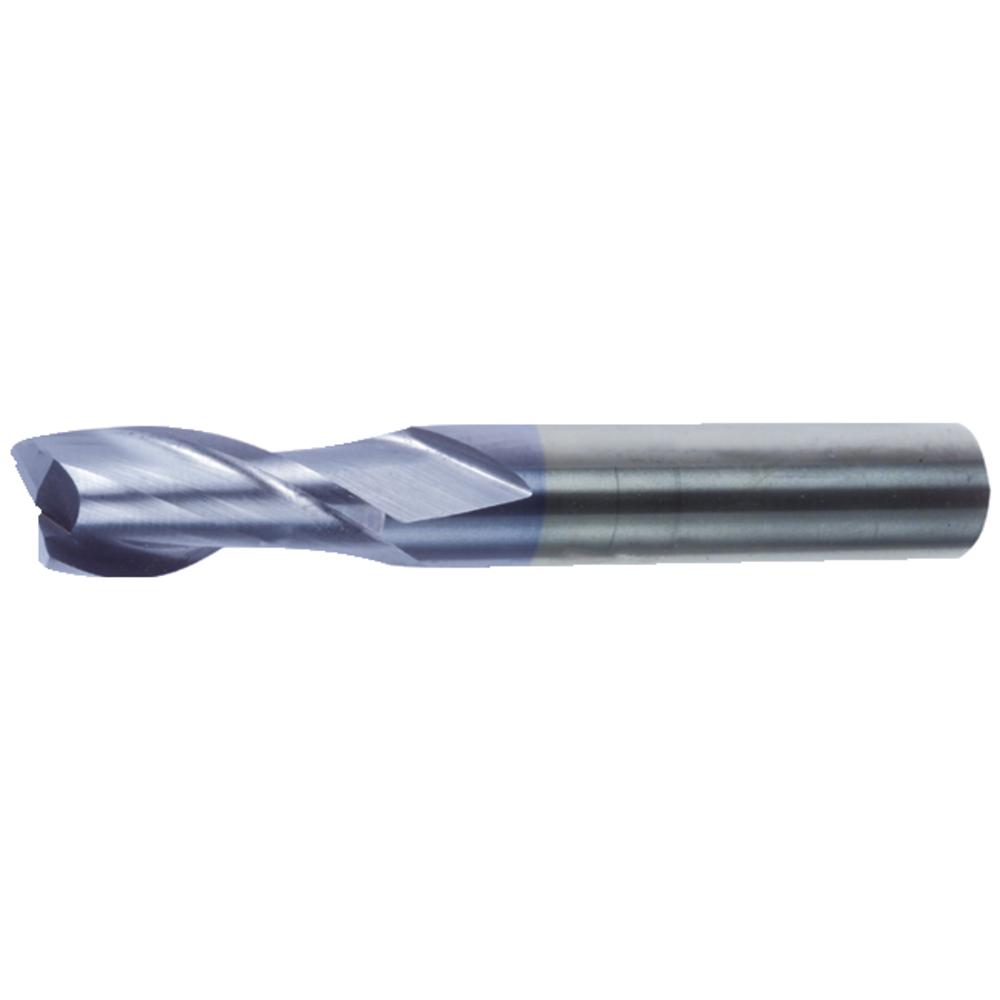 Solid carbide end milling cutter 30° 2mm Z=2 HA, TiAlN