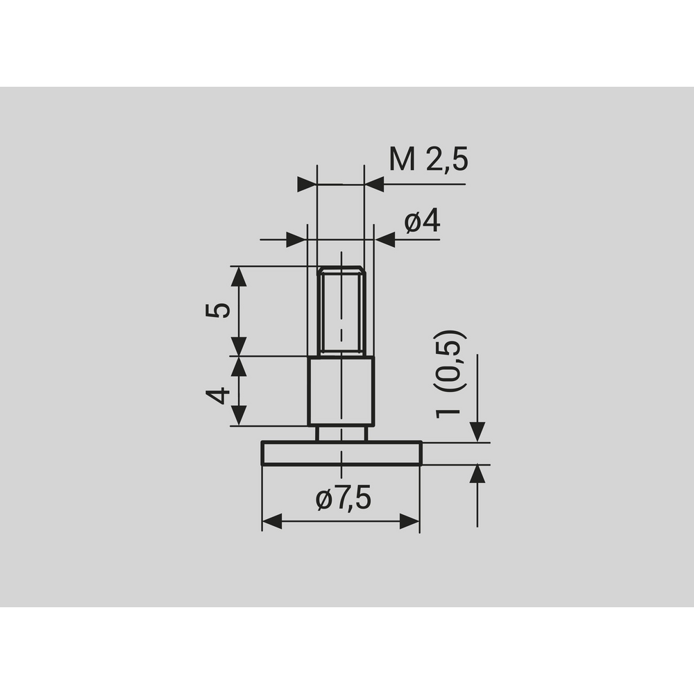 30 ENt Tellermesseinsatz 0,5mm für 30 EWR-N/EWRi-N