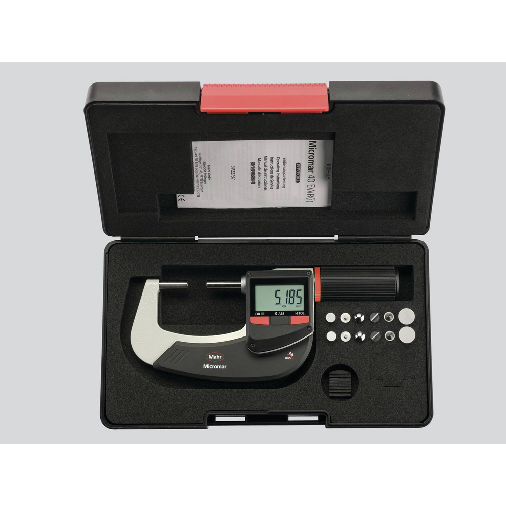 40 EWR-V Digitale Bügelmessschraube 0-25mm inkl. Zubehör