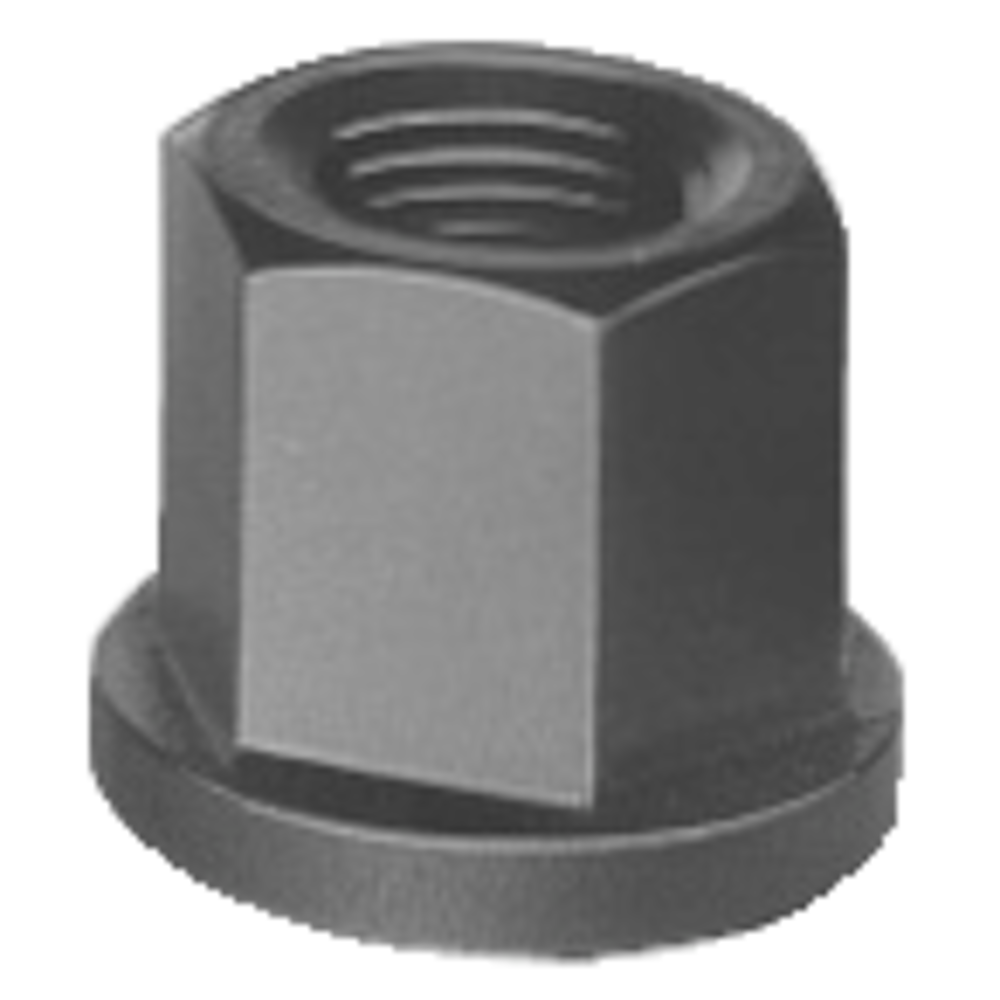 Hexagonal nut 1,5xD tall, DIN6331 with collar, M6, 10mm