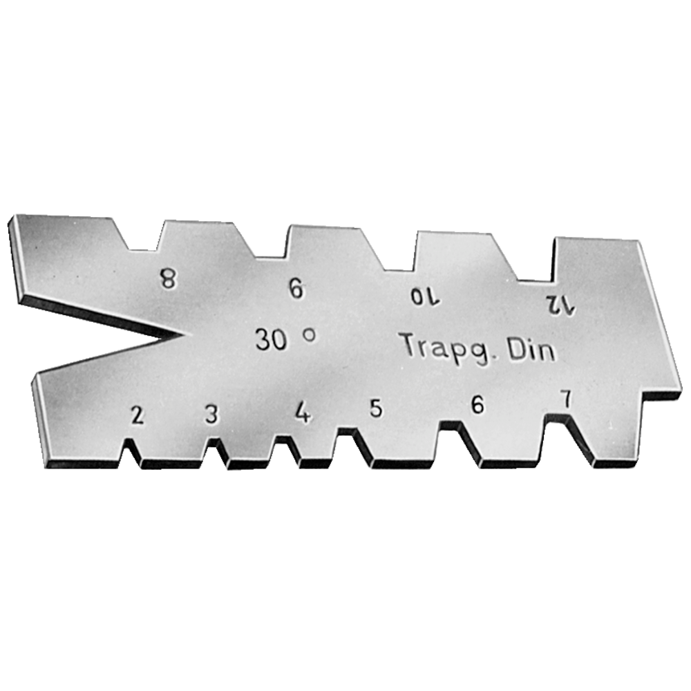 Trapezoidal steel thread gauge, 30°