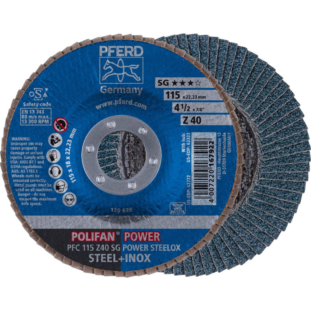 Serrated washer POLIFAN PFC 115 Z 40 SG-POWER