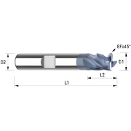 Hochleistungsfräser VHM ø3mm
