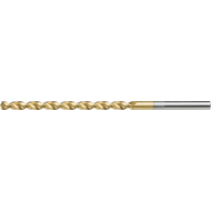 Twist drill HSS 10xD DIN340TLP 130° 1mm TiN ground