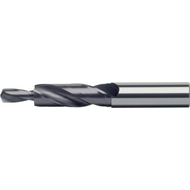 Solid carbide step drill 180° for M4, 8x4,5mm through-hole TiAlN