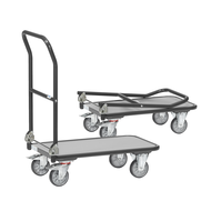 Folding trolley 720x450 mm, supported load 250 kg, RAL7016