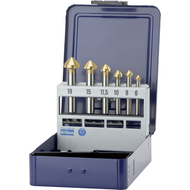 Deburring countersink HSS DIN335C 90° (6-pcs.) 6,3/8,3/10,4/12,4/16,5/20,5) TiN