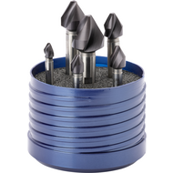 60° countersink set, 6.3-20.0 mm FL3 spiralled