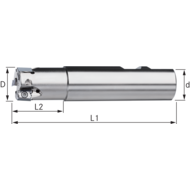End milling cutter 4-10-POWER 20x100mm, D1=20mm, for 3 II LN.X100605
