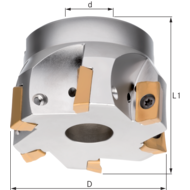 Shoulder milling cutter 90° 40x16x40mm, Z=4 (APK.1604..)