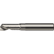 SC Al single-blade end milling cutter 3mm L2=22mm Z=1 HA, mirror finish