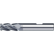 Solid carbide torus cutter 35°/38°, UT, 4mm, R=0,3mm, clear. Z=4 HB Ultra-MS