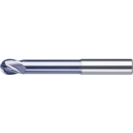 Solid carbide radius milling cutter 30° 3mm, Z=4 long, RockTec-52