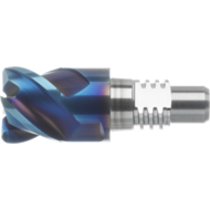 Solid carbide exchangeable head, torus, size 20 Ø10x0.5 4S. AlTiN+