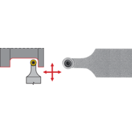 Clamp mounting SRDC-N 1616 H08, setting angle 90°, for turn. inserts RC.T 0803..