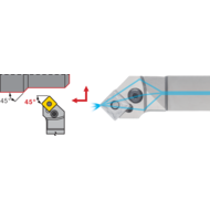 Clamp mounting PSSN-R 2020 K12 IC, 45°, for SNM.1204..