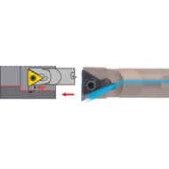 Solid carbide boring bar E12M STFC-R-11 90°, TC..1102.., IC