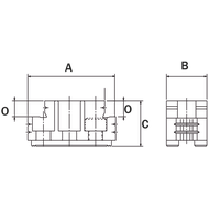 Umkehr-Aufsatzbacken gehärtet 55,5x23x31 E=18 N=10 M8 1,5x60 (3)