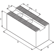 Top jaws, soft, 1,5x60° C15, 40x60x90mm N=16 (3)